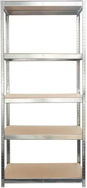 Schwerlastregal Grizzly von karatcommercial, verzinkt, Farbe: Silber, H x B x T: 200 x 120 x 60 cm - Bild 1