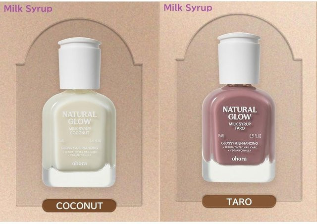 OHORA Sirup Nagelhärter Set Coconut+Taro, Stärkende Nagelbehandlung, 2x 10 ml - Bild 1