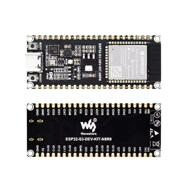 Spotpear ESP32 S3 Entwicklungsboard mit WLAN und Bluetooth in Schwarz - Bild 3