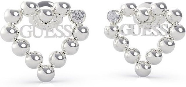 Guess Ohrstecker Edelstahl, Silber, Kristall, Zirkonia, Damen - Bild 1