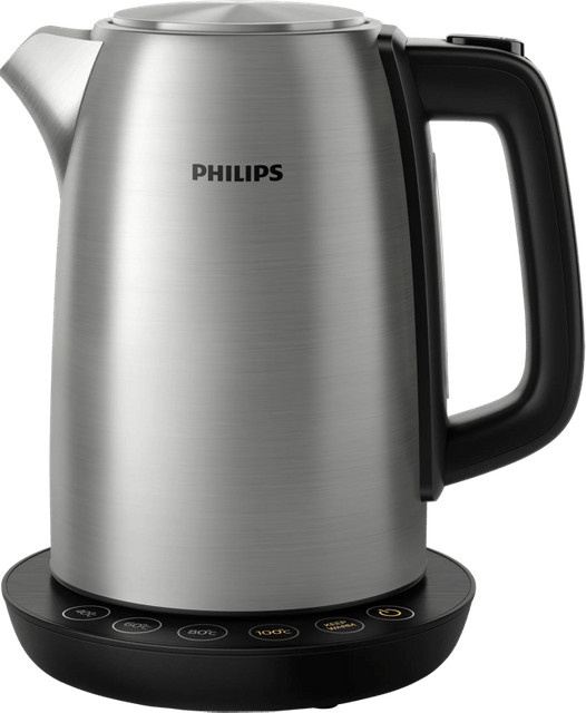 Philips Avance Collection Wasserkocher HD9359/90 aus Edelstahl in Schwarz und Silber - Bild 1