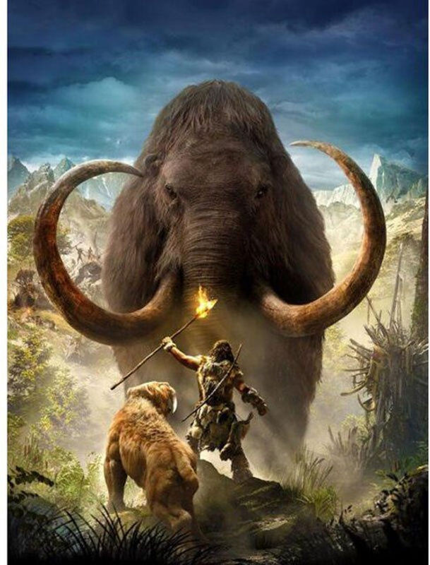 FIYO Diamond Painting Set Mammut-Fabelwelt mit runden Steinen, Mehrfarbig, B/H: 30 x 20 cm - Bild 1