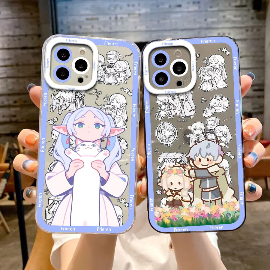Anime Frieren Beyond Journeys End Handyhülle für Samsung Galaxy S25 Ultra, S24 FE, S23 und S22 Plus, transparent, stoßfestes Soft Bumper Case - Bild 1