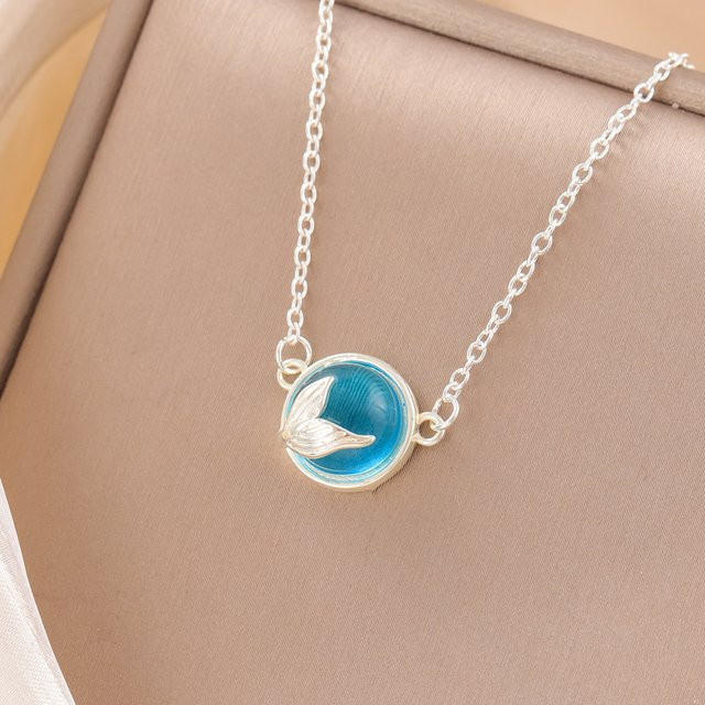 GaGa-Duck Halskette, 925 Silber, Kristall - Bild 1