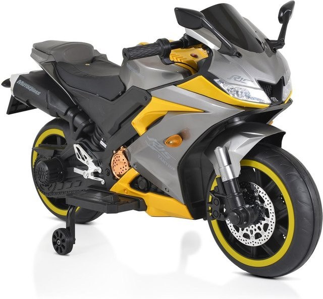 Moni Motocross Elektromotorrad mit Licht und Sound grau - Bild 1
