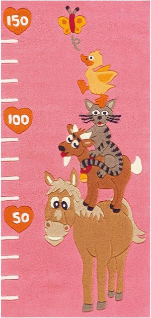 Arte Espina Kurzflorteppich Joy 4168 Rosa Animals B/L: 75 x 160 cm - Bild 1