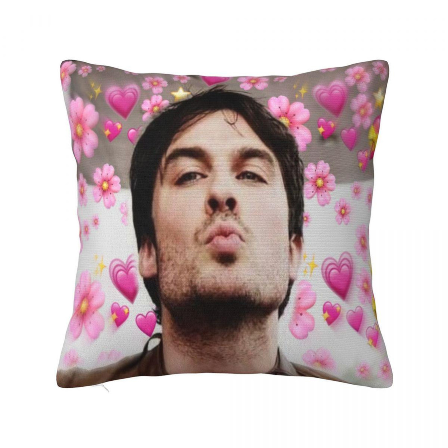 Damon Salvatore Kissenbezug aus Peach Skin, quadratisch, Mehrfarbig, B/B: 18 x 18 cm - Bild 2