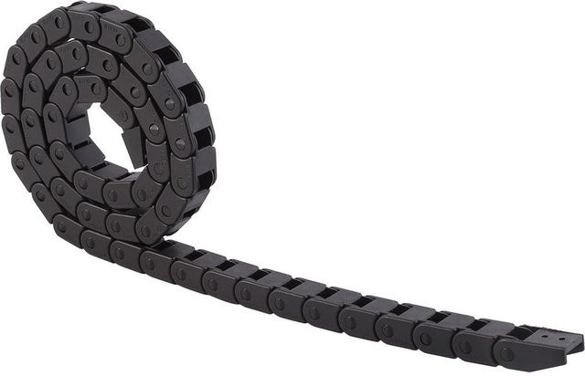 R28 Schwarze Nylon-Kabelschleppkette Drahtförderer für 3D-Drucker und CNC-Fräsmaschinen, Länge: 1000 mm - Bild 1