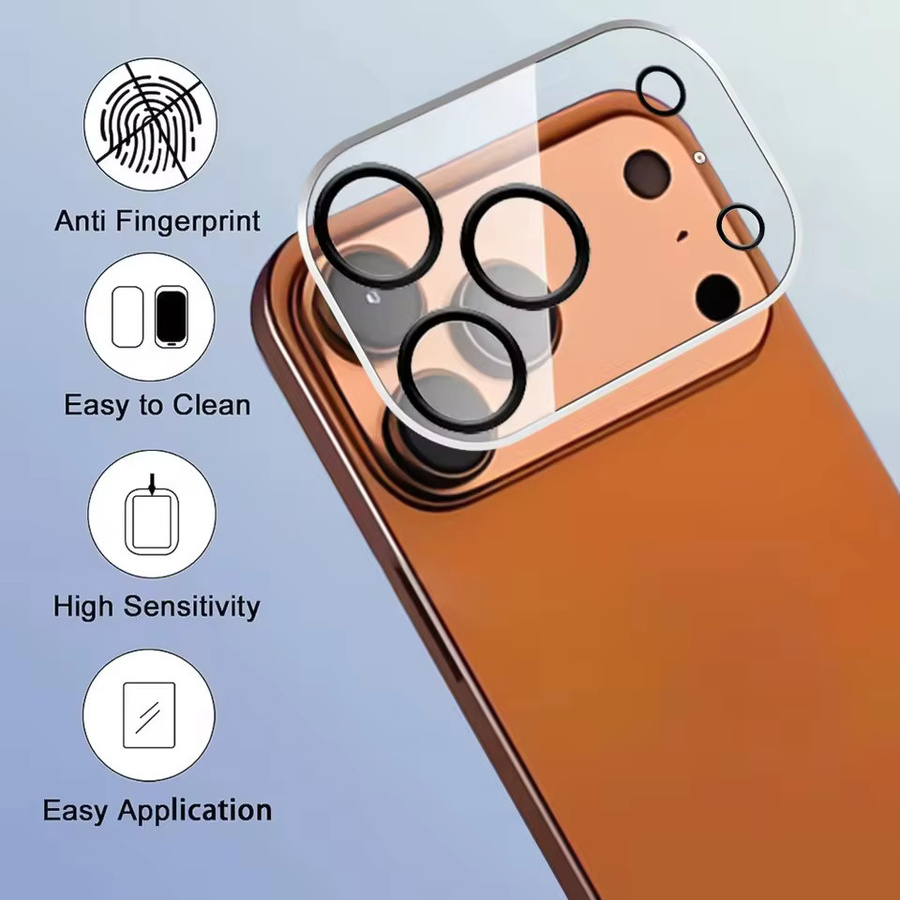 2er-Set Kameraobjektiv Schutzglas für Apple iPhone 17 Pro Max und iPhone 17 Pro aus gehärtetem Glas, transparent, volle Abdeckung - Bild 4