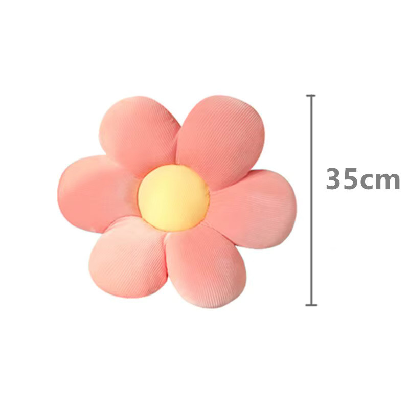 MIAOOWA Bunte Blumen Plüsch Kissen, 35cm, Bunt / Mehrfarbig - Bild 3