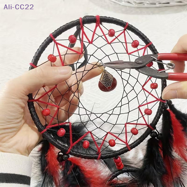 JETTING Dreamcatcher Windspiel im Boho-Stil mit Kristallen und Federn, bunte Wanddekoration in Mandala-Optik - Bild 1