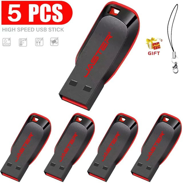 JASTER USB-A Flash Drive Speicherstick in Schwarz mit 32GB, 64GB oder 128GB Kapazität - Bild 1