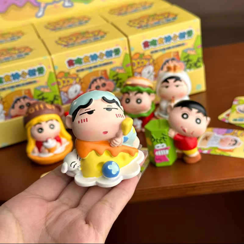52TOYS Crayon Shin-Chan Greedy Food Gott Xiaoxinzai Blind Box, Dekoration - Bild 2