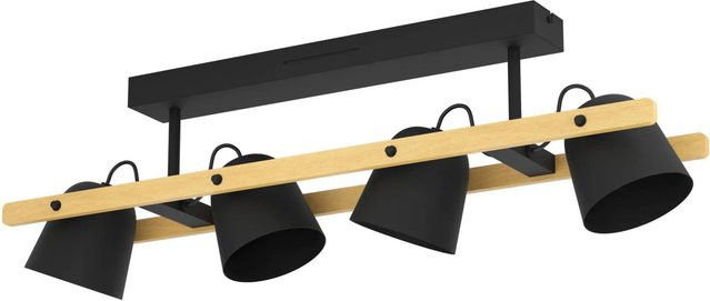 Eglo LED Deckenleuchte Hornwood-Z CCT in Schwarz-Weiss mit RGBW und Bluetooth-Steuerung, B/T/H: 14 x 16 x 78 cm - Bild 1