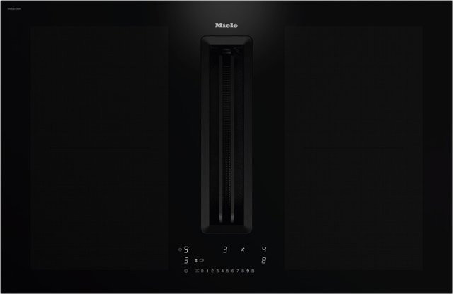 Miele KMDA 7676 FL-U Autark-Induktionsfeld mit Dunstabzug in Schwarz mit Umluftfunktion und Topferkennung - Bild 1