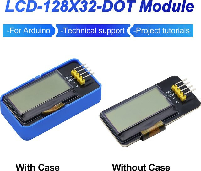 Keyestudio LCD 128 x 32 DOT-Modul in Blau für Arduino, Raspberry Pi und Lego DIY Elektronik-Projekte - Bild 1