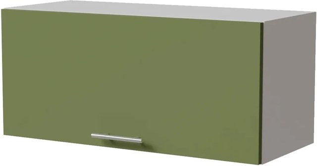 Feldmann-Wohnen Klapphängeschrank Brerra W4B/80 in Weiß und RAL 6025 Farngrün Matt mit Blum Aventos Klappenbeschlag, B/T/H: 80 x 32,5 x 36 cm - Bild 1
