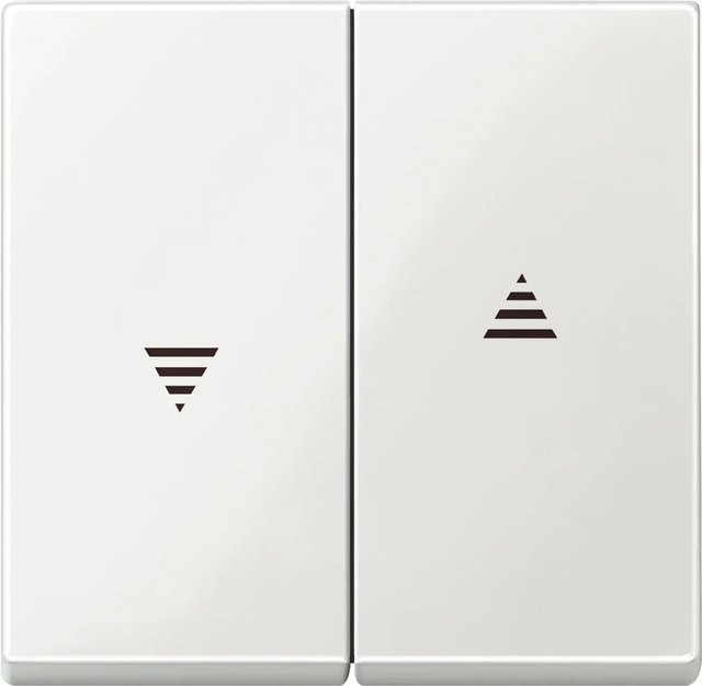Merten Rolladenschalter Taster System M in Polarweiß - Bild 1