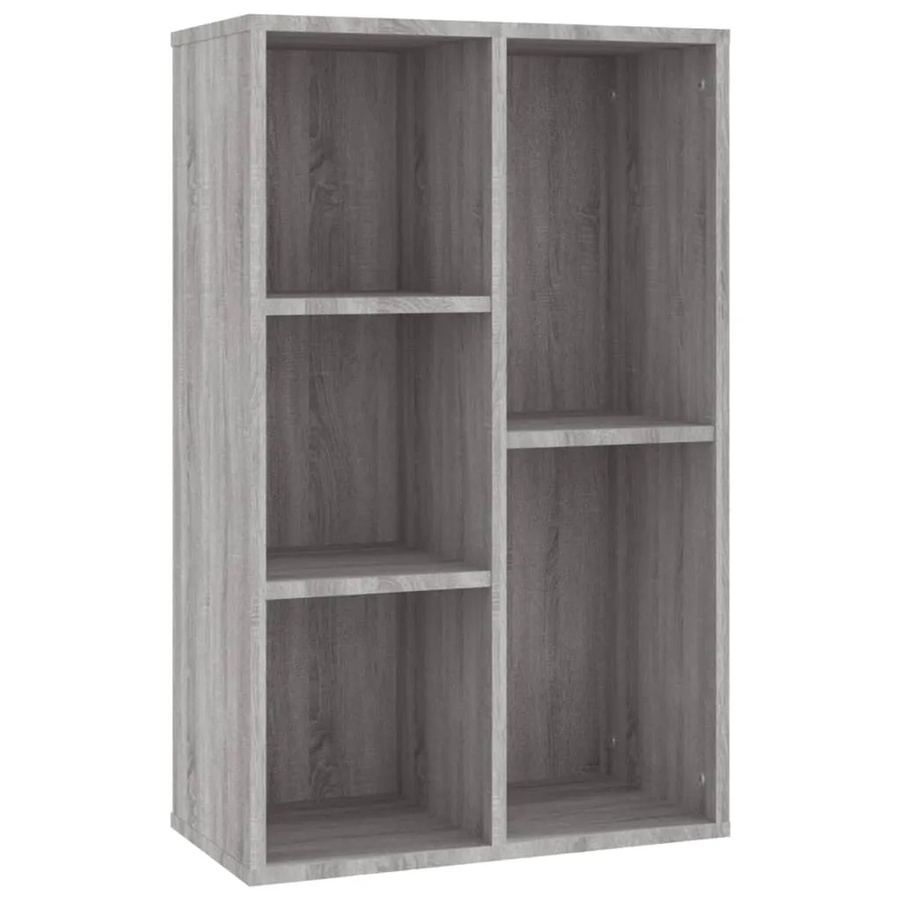 vidaXL Bücherregal Sideboard Grau aus Holzwerkstoff B/T/H: 50 x 25 x 80 cm - Bild 2