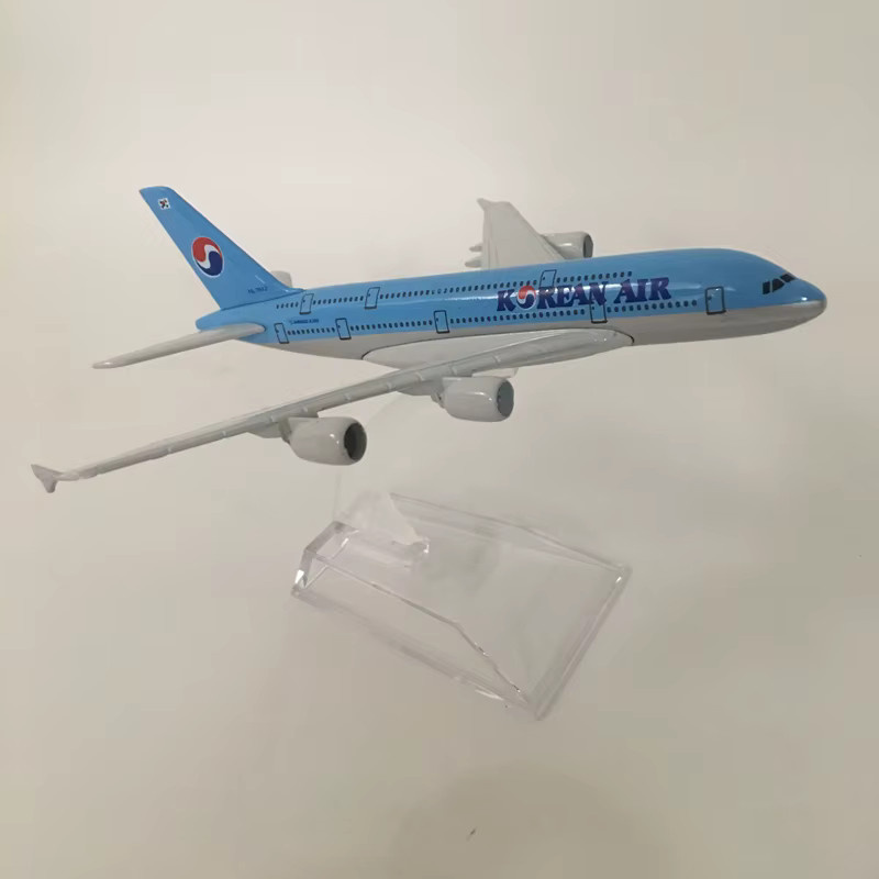 JASON TUTU koreanische Air Airbus A380 Flugzeugmodell, 1:400, Metall - Bild 2