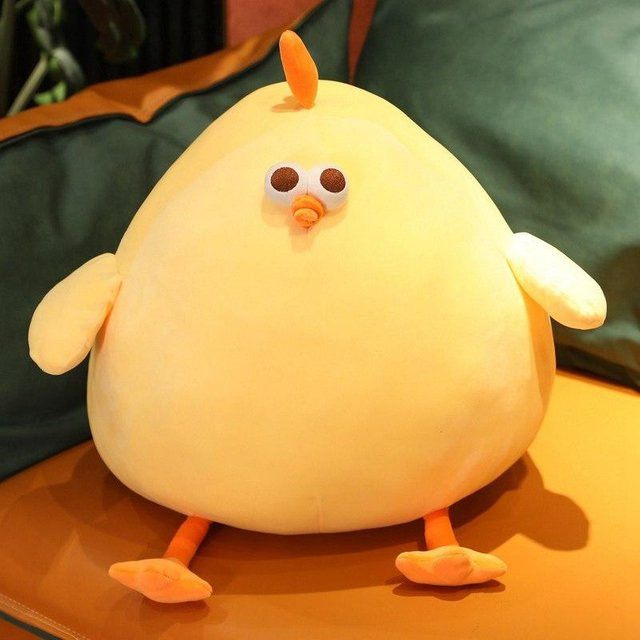 Kidsly Glubschaugen Küken Plüschpuppe, gelb, 65cm - Bild 1
