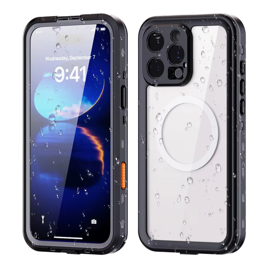 Shellbox Professionelle wasserdichte Handyhülle Schwarz IP68 stoß- und staubdicht kompatibel mit iPhone 17 Pro, iPhone 16, iPhone 15, iPhone 14 und iPhone 13 - Bild 7