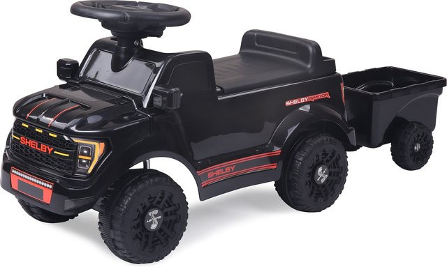 Jamara Shelby Ford F-150 Raptor Rutscher mit Anhänger schwarz ab 1 Jahr - Bild 1