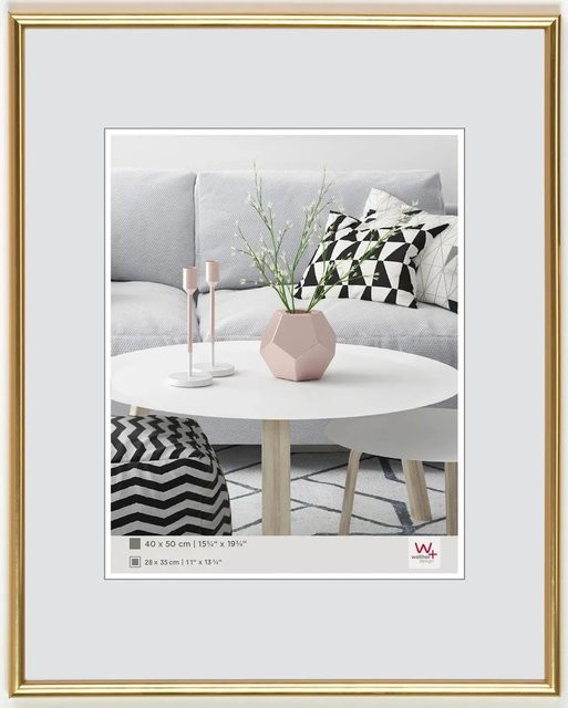 Walther Design Galeria Kunststoff Bilderrahmen Gold, Breite: 60 cm, Höhe: 90 cm - Bild 1