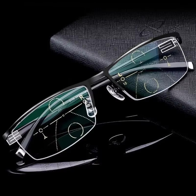 DIXSG Lesebrille, Vollrand, rectangular, Metall, black, Unisex - Bild 2