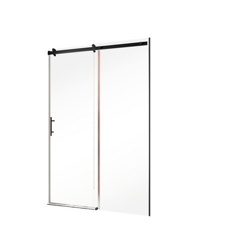 Schulte Duschkabine Alexa Style 2.0 Schiebetür für Nische in Mattschwarz mit klarem Glas B/T/H: 120 x 200 cm - Bild 2
