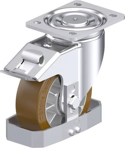 Blickle Stahlblech-Lenkrolle LH-ALB 152K-FI-FS in Silber, Rad-Durchmesser: 150 mm, Tragfähigkeit: 900 kg - Bild 1