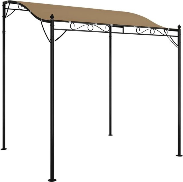 vidaXL Markise Taupe aus Polyester und Stahl B: 2,3 m, T: 2 m - Bild 1