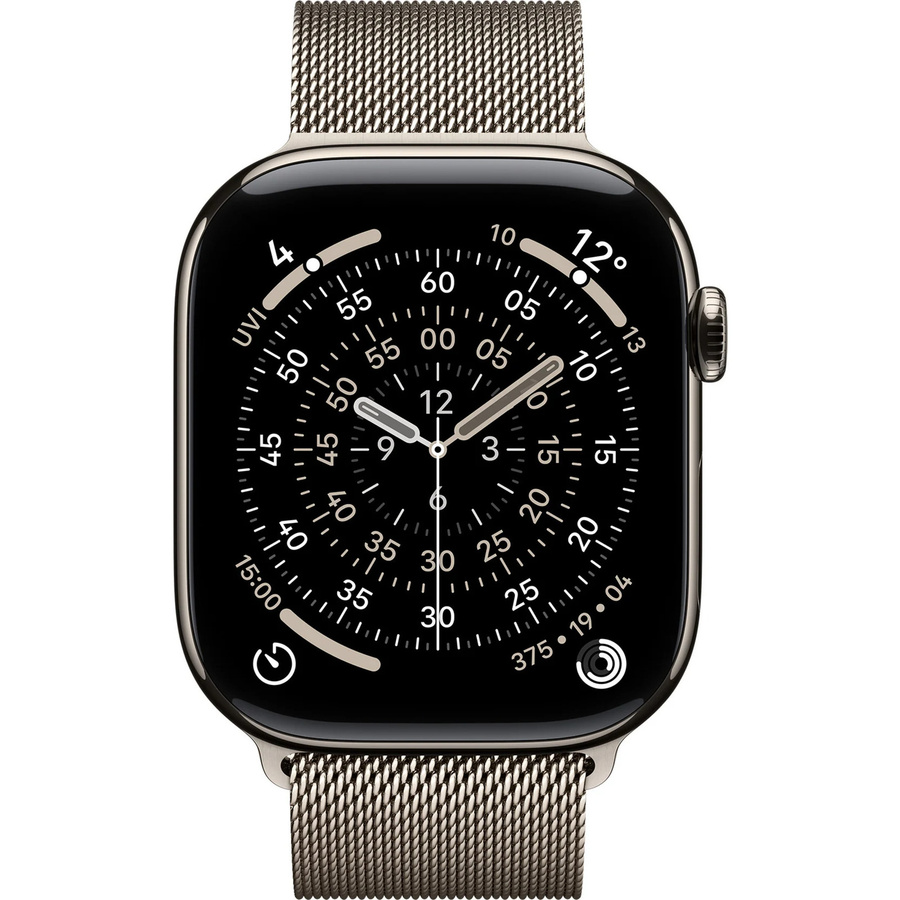 Apple Smartwatch Series 11, GPS + Cellular, 46 mm, Titan, Milanaise Loop, Unisex - Bild 2