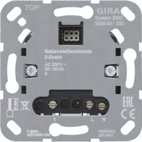 Gira Nebenstelleneinsatz 3-Draht in Grau 540900 - Bild 1