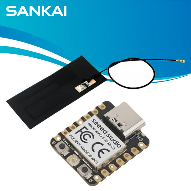 Seeed Studio Seeeduino XIAO ESP32 C3 Mini Entwicklungsboard mit WiFi und BLE 5.0 RISC-V Controller in Schwarz - Bild 1
