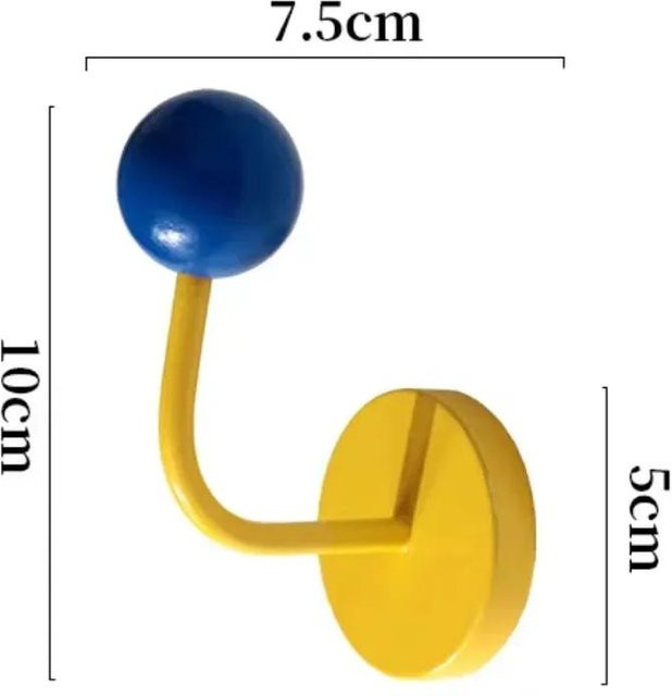 Selbstklebende Wandhaken für Kühlschranktür und Bad in Blau mit magnetischem Saugnapf - Bild 1