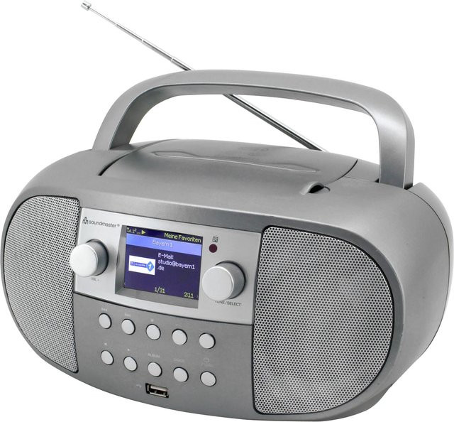 Soundmaster SCD7600TI Internet Tischradio in Silber mit DAB+, UKW, CD, USB, Bluetooth, WLAN und Internetradio - Bild 1