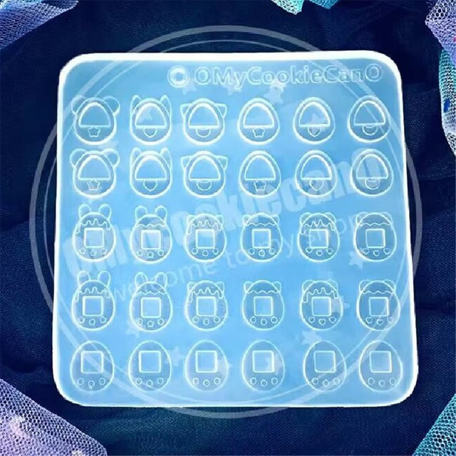 Misscheering Nagelform Tamagotchi Früchte 3D Acryl, Silikonstempel - Bild 1