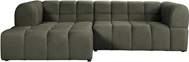 Vente-unique Sofa Rimalo L-Form in Khaki ohne Schlafmöglichkeit, Breite: 272 cm - Bild 1