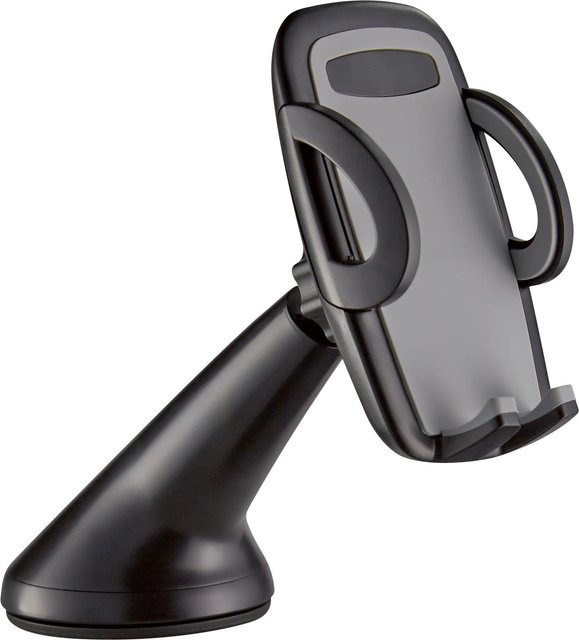 OBI Kfz Smartphone Halterung mit Saugnapf in Schwarz und Grau für Geräte von 5 cm bis 9,5 cm - Bild 1