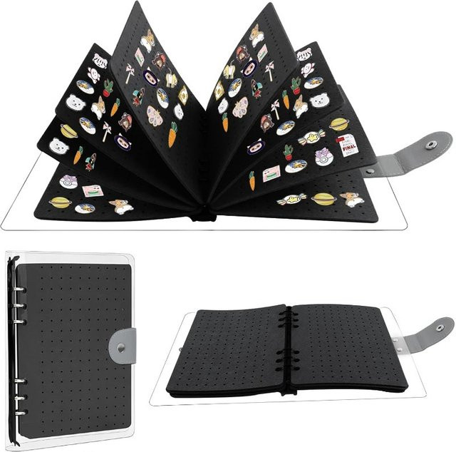 Brosche Display Organizer, Filz, Metall, Schwarz, Erwachsene - Bild 1