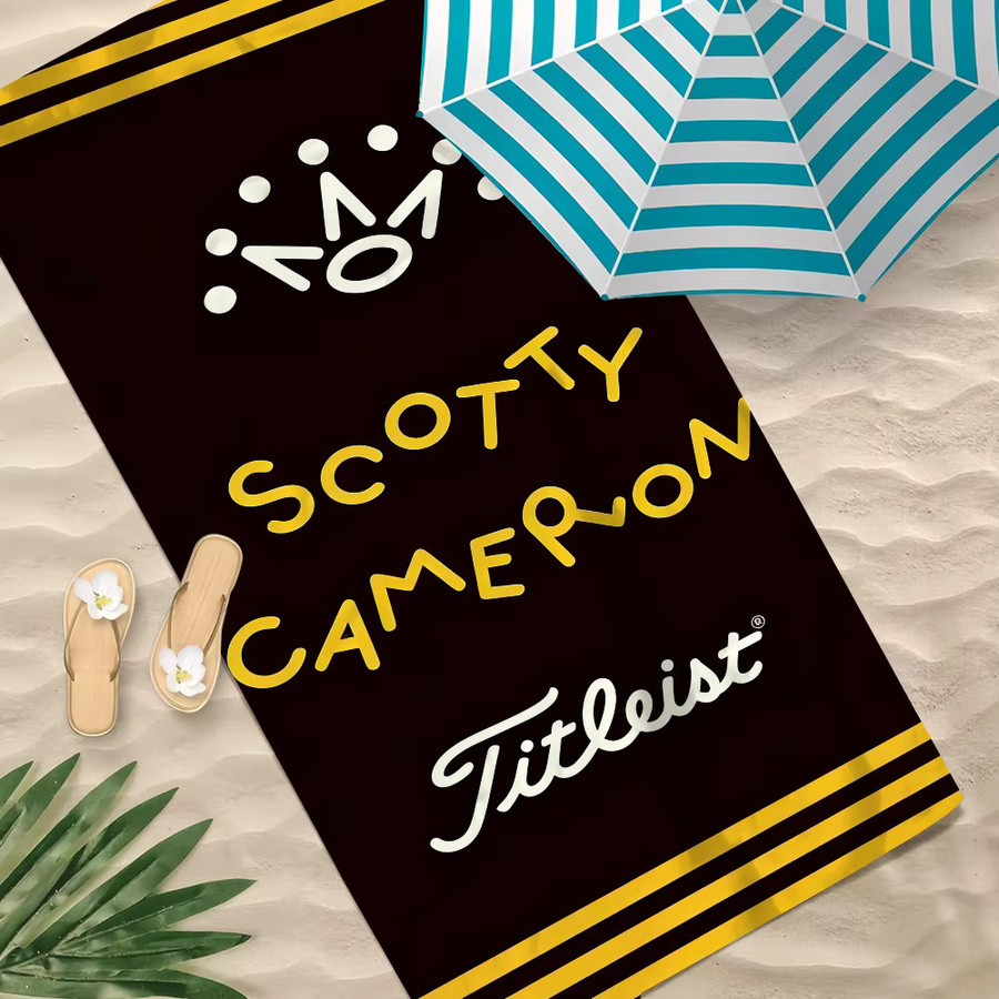s-ScottyS C-Camerons Strandtuch Schwarz Unisex, schnell trocknend und saugfähig - Bild 2