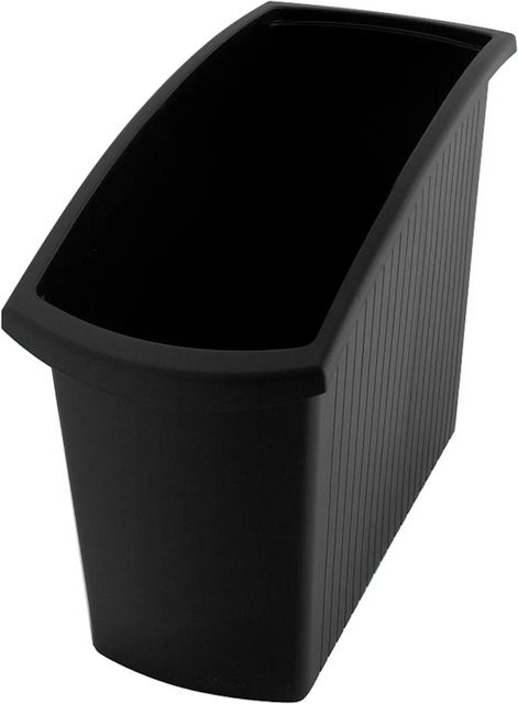 PROREGAL Rechteckiger Kunststoff Papierkorb 18 Liter Schwarz H x B x T: 45 x 34,5 x 19,4 cm - Bild 1