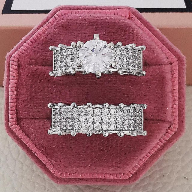 Verlobungsring 925 Silber, Zirkonia, Damen - Bild 1