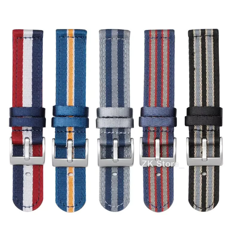 qinband Uhrenarmband, Nylon, Canvas, Herren - Bild 2