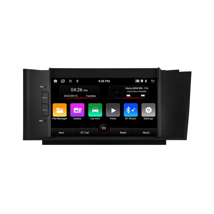STRONGNAVI Android 15 Multimedia Video Player mit 7 Zoll Display und kabellosem CarPlay für Citroen C4 C4L DS4 2011-2016 in Schwarz - Bild 5