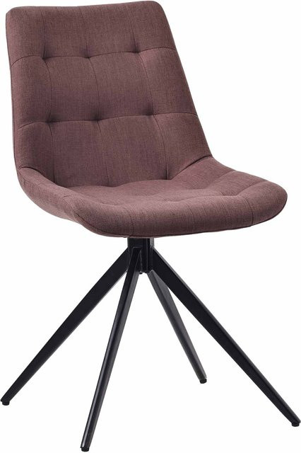 CLP Esszimmerstuhl Merna Polsterstuhl schwenkbar mit Rückenlehne in modernem Design aus Stoff - Bild 1