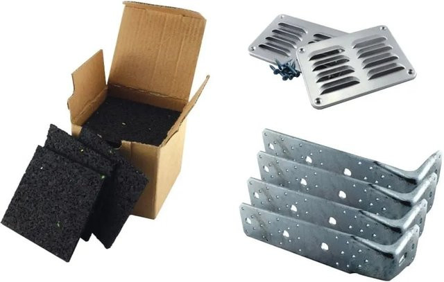Karibu Essential Komplettset für Gartenhäuser und Gartensaunen in Silber - Bild 1