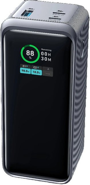 Anker Prime Tragbare Powerbank 12000mAh Externer Akku mit Schnellladefunktion in Schwarz - Bild 1