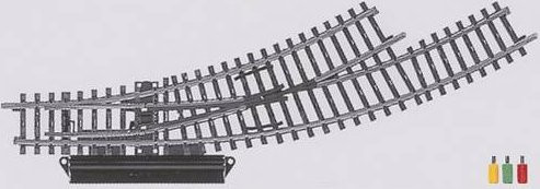 Märklin K-Gleis 2268 Bogenweiche, links, 2-teiliges Set - Bild 1